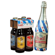 Us Heit dubbel tarwebier
fles à 75 cl
of biermix
tray van 4 flesjes à 30 cl